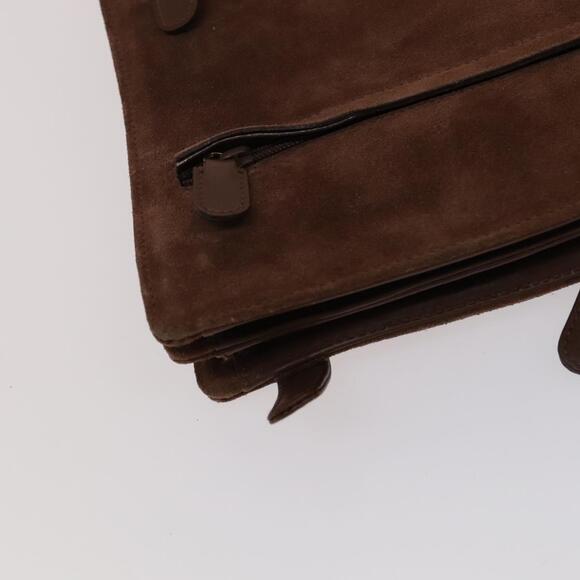 GUCCI Horsebit Backpack Suede Brown Gold - Picture 15 of 16